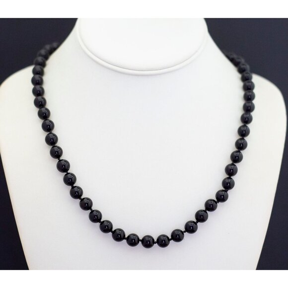 Bead The Night Black Beaded Necklace, 36 inch - G38 - Picture 1 of 3
